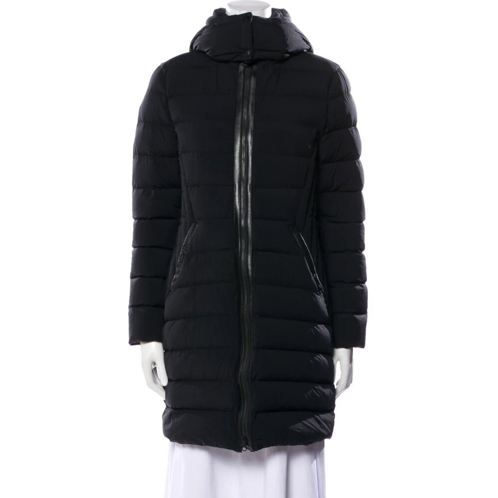 Mackage Calna Black Puffer Goose Down w/ Leather Trim Jacket (Size M)